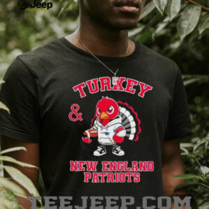 Turkey and New England Patriots Football NFL Happy Thanksgiving shirt