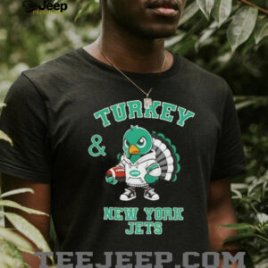 Turkey and New York Jets Football NFL Happy Thanksgiving shirt
