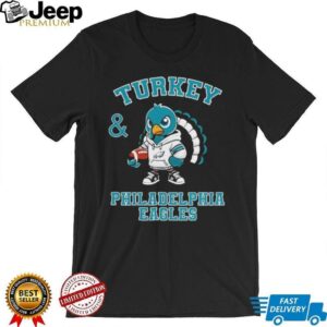 Turkey and Philadelphia Eagles Football NFL Happy Thanksgiving shirt