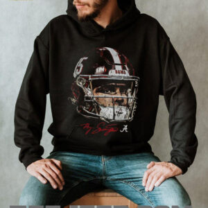 Ty Simpson helmet face Alabama Crimson Tide NFL Football 2025 shirt