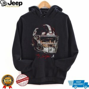 Ty Simpson helmet face Alabama Crimson Tide NFL Football 2025 shirt