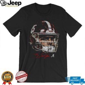 Ty Simpson helmet face Alabama Crimson Tide NFL Football 2025 shirt
