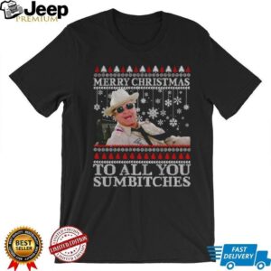 Ugly Smokey and the Bandit Christmas Merry Christmas to All You Sumbitches shirt