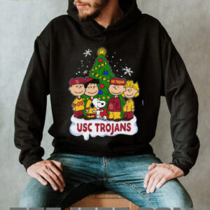 Usc Trojans Peanuts Snoopy and Friends Christmas Shirt