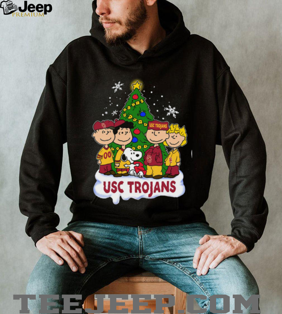 Usc Trojans Peanuts Snoopy and Friends Christmas Shirt Usc Trojans Peanuts Snoopy and Friends Christmas Shirt