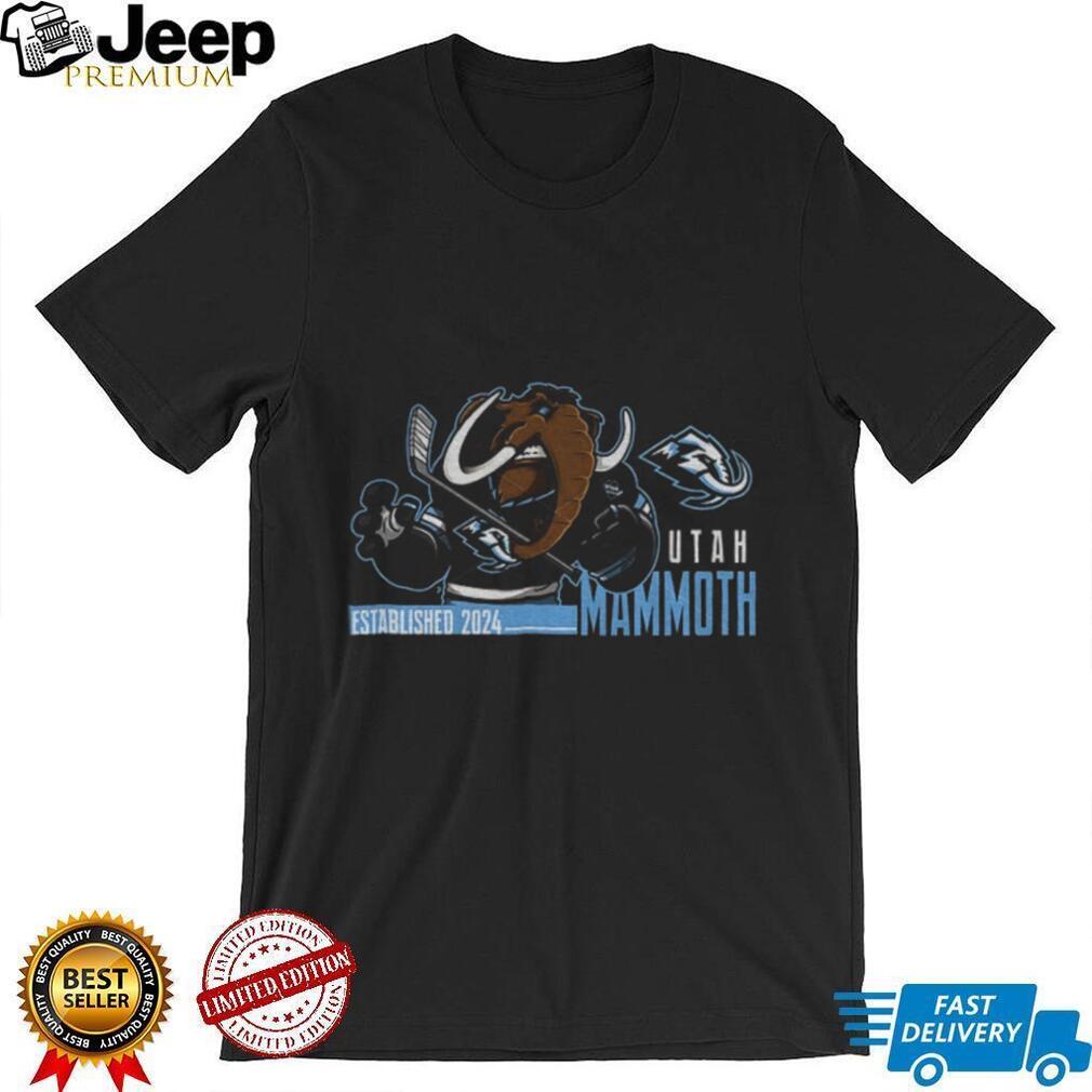 Utah Mammoth NHL Hockey Mascot Establlished 2024 shirt Utah Mammoth NHL Hockey Mascot Establlished 2024 shirt