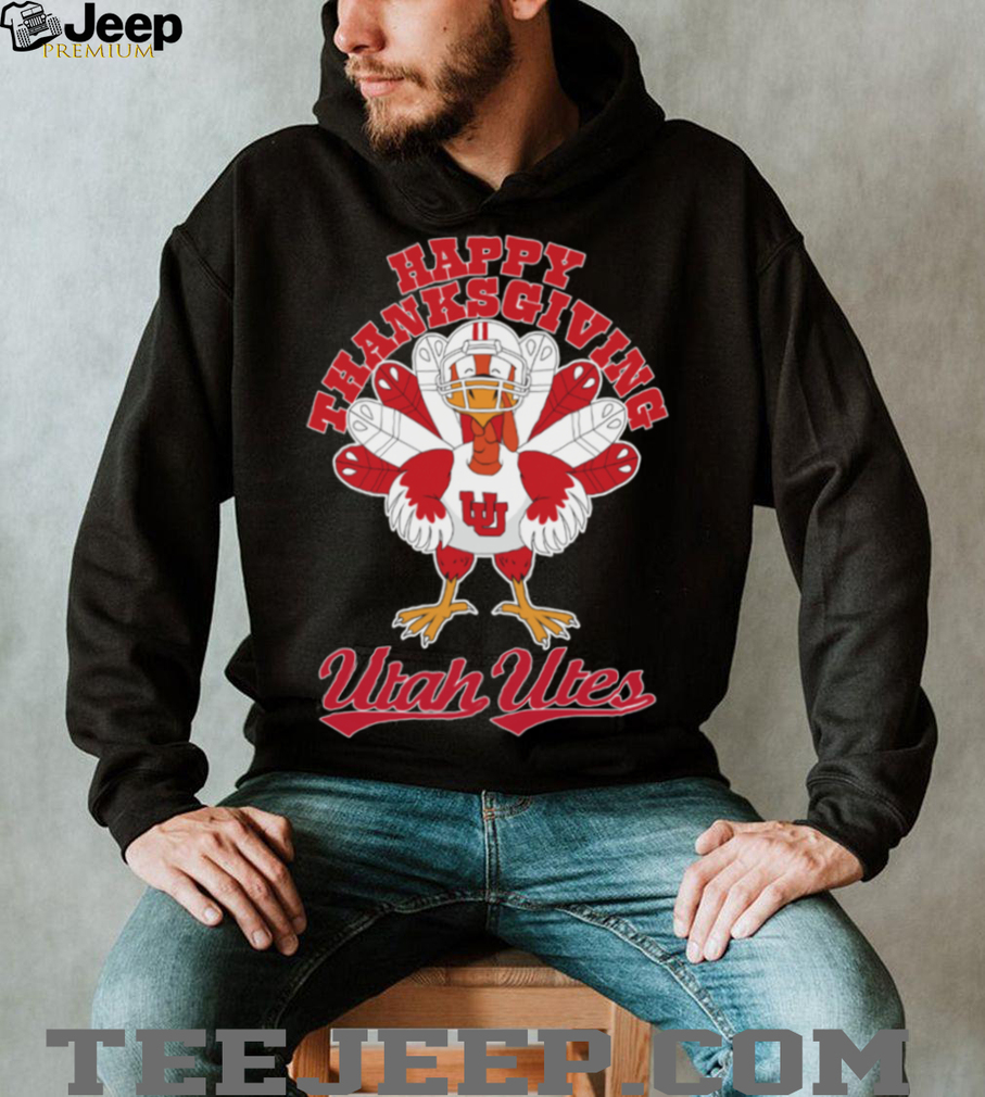 Utah Utes Happy Thanksgiving Turkey TShirt Utah Utes Happy Thanksgiving Turkey TShirt