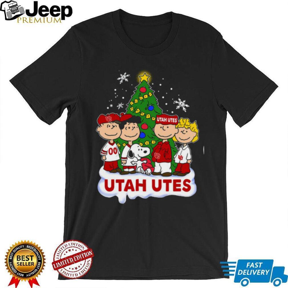 Utah Utes Wildcats Peanuts Snoopy and Friends Christmas Shirt Utah Utes Wildcats Peanuts Snoopy and Friends Christmas Shirt