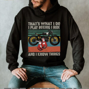Vintage Boxing and Motorcycle Know Things T Shirt