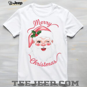 Vintage Santa Sweatshirt Merry Christmas Holiday Sweater