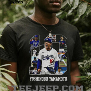 Vintage Yoshinobu Yamamoto #18 Dodgers MVP 2025 World series shirt