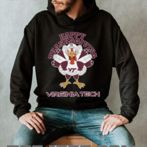 Virginia Tech Hokies Turkey Helmet Happy Thanksgiving Shirt Virginia Tech Hokies Turkey Helmet Happy Thanksgiving Shirt