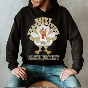Wake Forest Demon Deacons Turkey Helmet Happy Thanksgiving Shirt