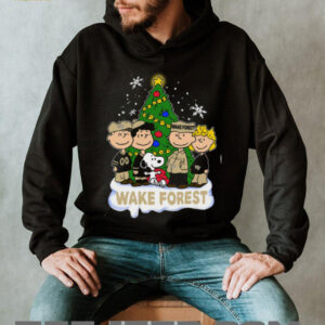 Wake Forest Peanuts Snoopy and Friends Christmas Shirt