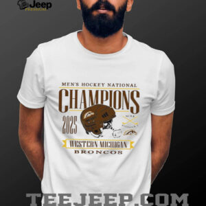 Western Michigan Broncos 2025 NCAA D1 men’s hockey National Champions shirt