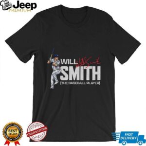 Will Smith posing Los Angeles Dodgers MLB the baseball player signature shirt