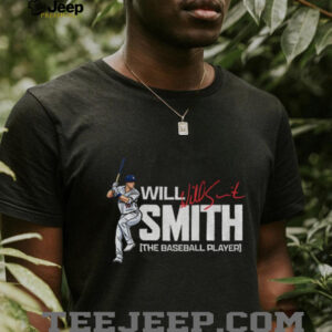 Will Smith posing Los Angeles Dodgers MLB the baseball player signature shirt