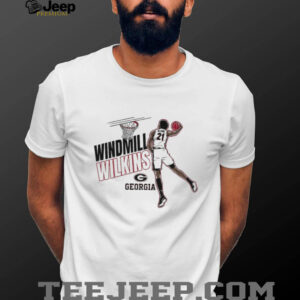Windmill Jake Wilkins Georgia Bulldogs Basketball cartoon shirt