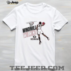 Windmill Jake Wilkins Georgia Bulldogs Basketball cartoon shirt