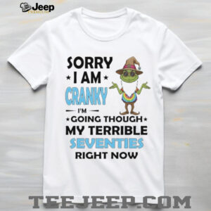 Wizard Grinch sorry I am cranky I’m going through my terrible seventies right now shirt