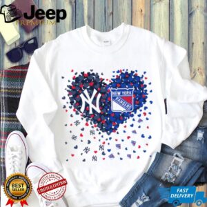 Yankees & Rangers Heartbeat Tee