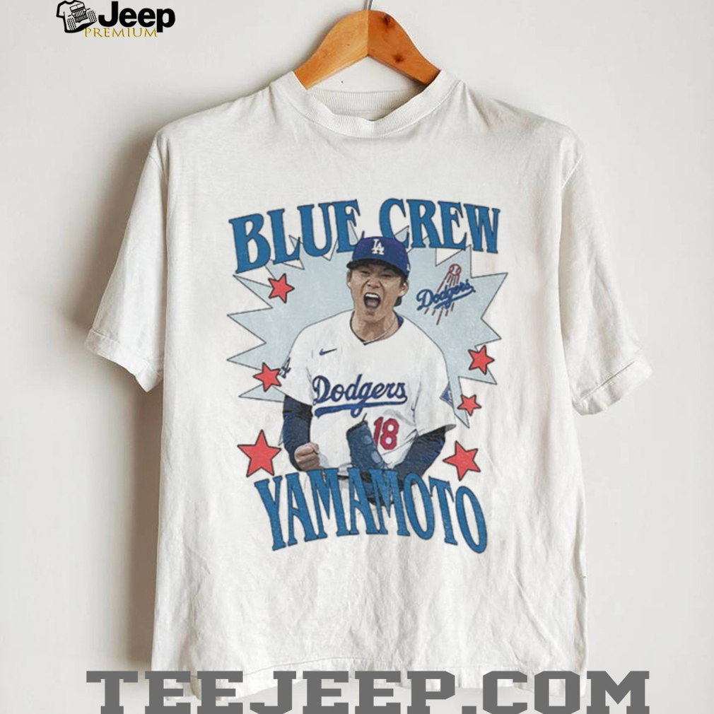 Yoshinobu Yamamoto Blue Crew Los Angeles Dodgers Baseball players World Series 2025 shirt Yoshinobu Yamamoto Blue Crew Los Angeles Dodgers Baseball players World Series 2025 shirt
