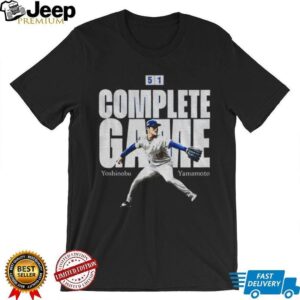 Yoshinobu Yamamoto Complete Game 5 1 Los Angeles Dodgers MLB the Baseball player shirt