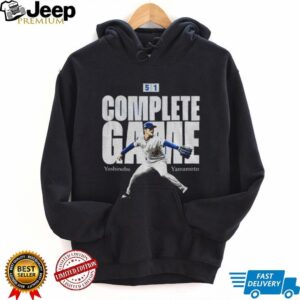 Yoshinobu Yamamoto Complete Game 5 1 Los Angeles Dodgers MLB the Baseball player shirt