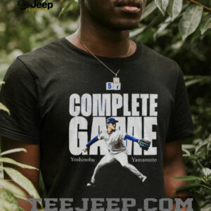 Yoshinobu Yamamoto Complete Game 5 1 Los Angeles Dodgers MLB the Baseball player shirt