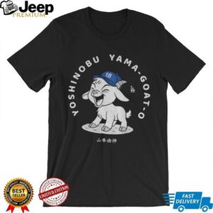 Yoshinobu Yamamoto Goat Los Angeles Dodgers MVP World series shirt