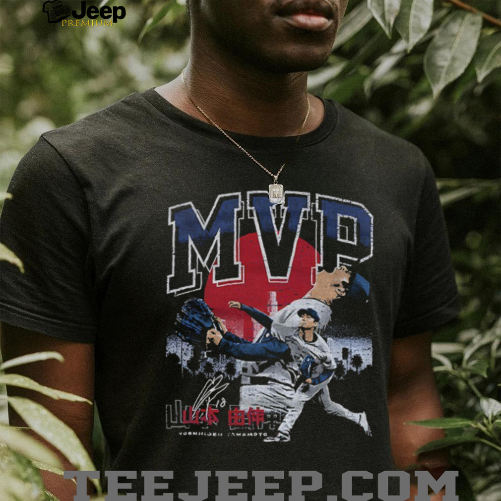 Yoshinobu Yamamoto Los Angeles Dodgers 2025 Championship MVP Japan signature shirt Yoshinobu Yamamoto Los Angeles Dodgers 2025 Championship MVP Japan signature shirt