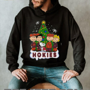 Snoopy and Friends Virginia Tech Hokies Christmas Shirt