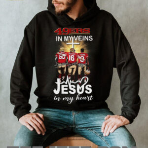 49ers In My Veins, Jesus In My Heart T Shirt