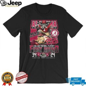 Alabama Crimson Tide Beats Oklahoma 2025 CFP First Round Victory T Shirt Alabama Crimson Tide Beats Oklahoma 2025 CFP First Round Victory T Shirt