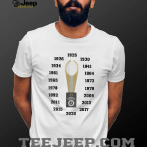 Alabama Crimson Tide Football National Championships 1925 2020 shirt