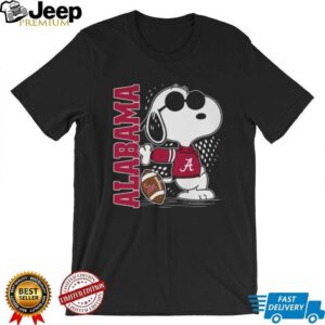 Alabama Crimson Tide Snoopy Peanuts Team Jersey T Shirt