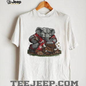 Alabama Crimson Tide beat Indiana Hoosiers Playoffs Retro Rivalries Football Artwork shirt