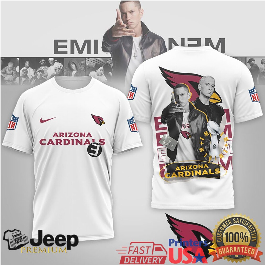Arizona Cardinals Official NFL Eminem 3D Shirt Arizona Cardinals Official NFL Eminem 3D Shirt