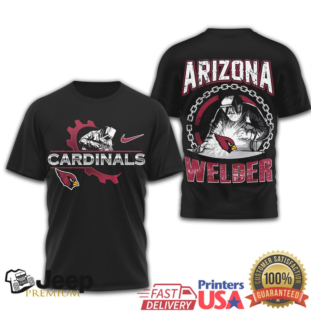 Arizona Cardinals Official NFL Welder 3D Shirt Arizona Cardinals Official NFL Welder 3D Shirt