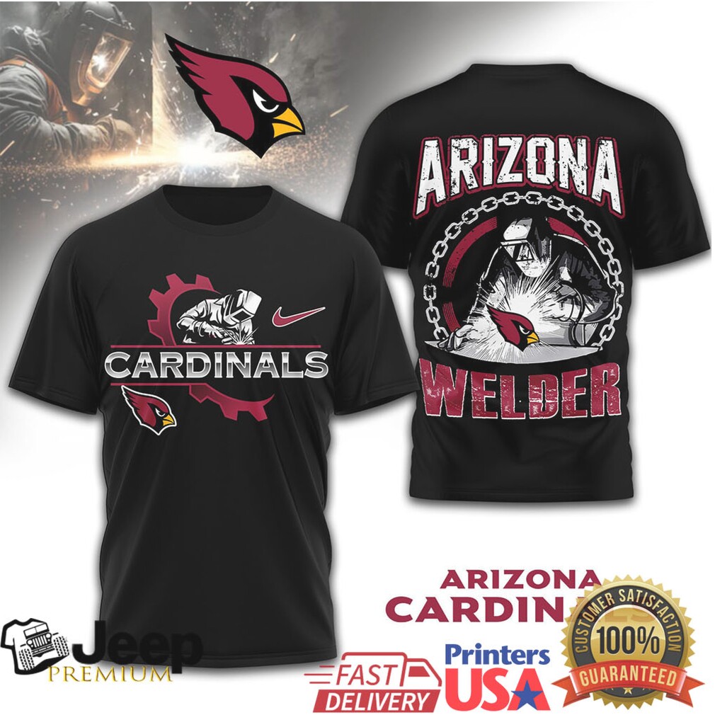 Arizona Cardinals Official NFL Welder 3D Shirt Arizona Cardinals Official NFL Welder 3D Shirt