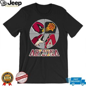 Arizona Cardinals Suns Coyotes Diamondbacks Logo T Shirt