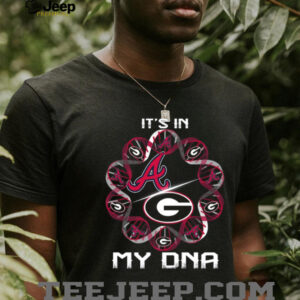Atlanta Braves and Georgia Bulldogs It’s in My DNA T Shirt Atlanta Braves and Georgia Bulldogs It’s in My DNA T Shirt