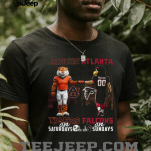 Auburn Tigers & Atlanta Falcons Saturdays & Sundays T Shirt