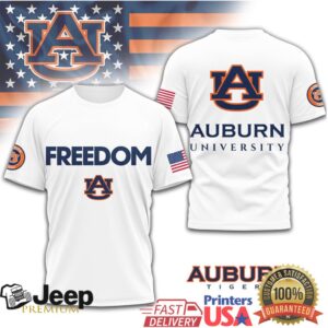 Auburn Tigers Official NCAA Freedom 3D Shirt Auburn Tigers Official NCAA Freedom 3D Shirt