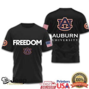 Auburn Tigers Official NCAA Freedom 3D Shirt