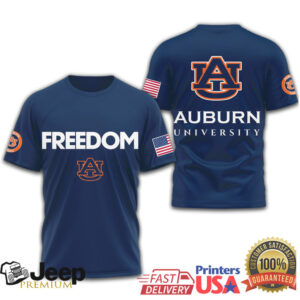Auburn Tigers Official NCAA Freedom 3D Shirt