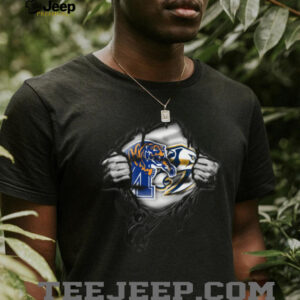 Auburn Tigers vs. Nashville Predators Crossover T Shirt