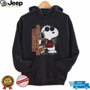 Awesome Peanuts Snoopy Minnesota Golden Gophers It's The Most Wonderful T Shirt