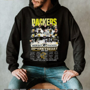 Awesome The Green Bay Packers 102 Years 1919 2021 Signatures Shirt