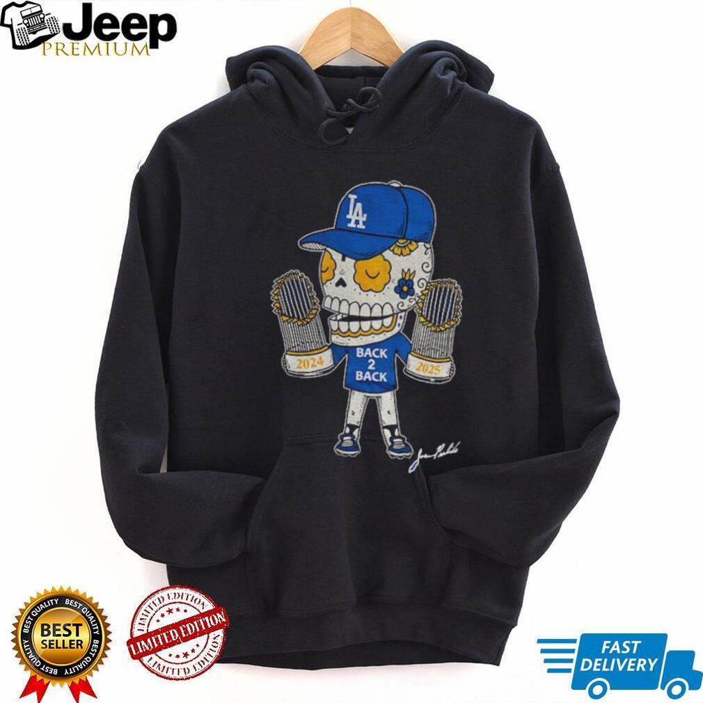 Back 2 Back Calavera Los Angeles Dodgers MLB Baseball 2024 2025 shirt Back 2 Back Calavera Los Angeles Dodgers MLB Baseball 2024 2025 shirt